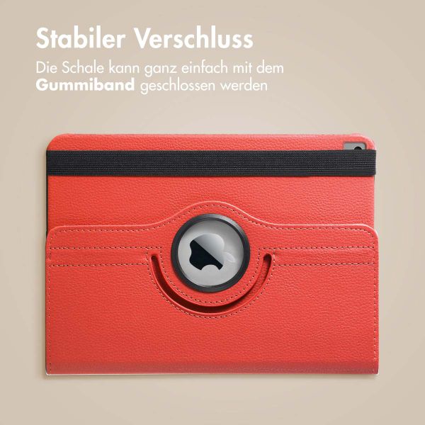 imoshion 360° drehbare Klapphülle Apple iPad 9 (2021) 10.2 Zoll / iPad 8 (2020) 10.2 Zoll / iPad 7 (2019) 10.2 Zoll - Rot