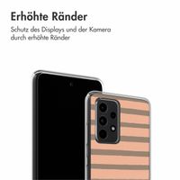 imoshion Design Hülle Samsung Galaxy A52(s) (5G/4G) - Striped peach reverse