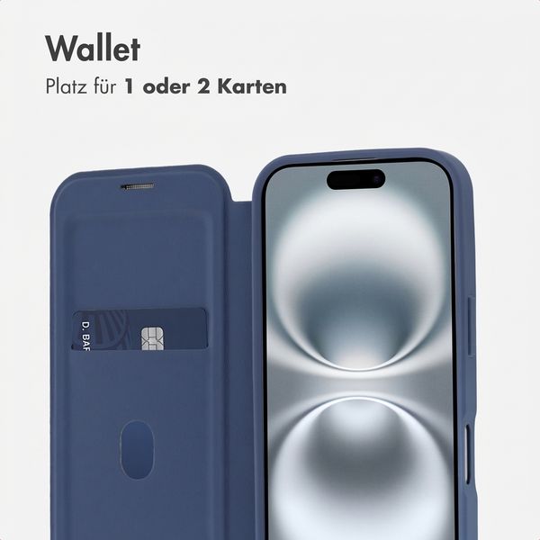 imoshion Transparente Bookcase mit MagSafe Apple iPhone 16 - Blau