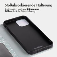 imoshion Design Klapphülle Apple iPhone 15 - Smoke Green Flowers