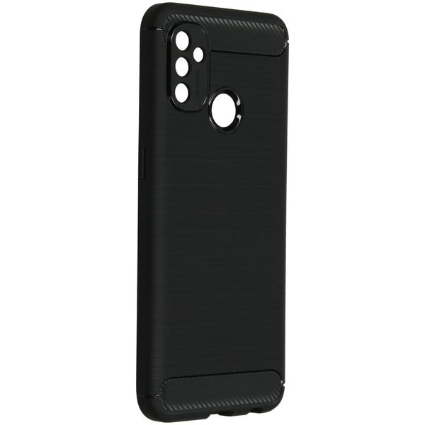 Brushed TPU Case für das OnePlus Nord N100 - Schwarz