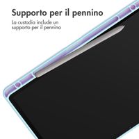 imoshion Trifold Hardcase Klapphülle Samsung Galaxy Tab S9 11.0 Zoll - Hellblau