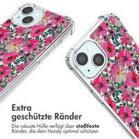 imoshion Design Hülle mit Band Apple iPhone 15 - Flower Water