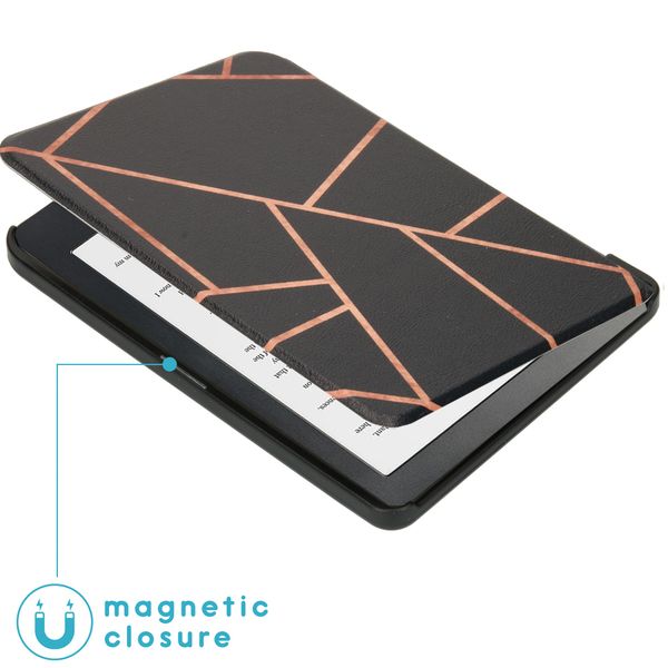 imoshion Design Slim Hard Case Klapphülle Kobo Clara HD - Black Graphic