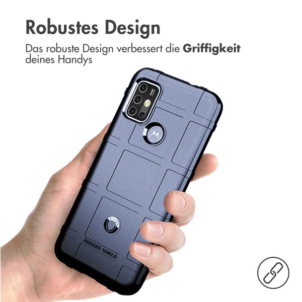 imoshion Rugged Shield Backcover für das Motorola Moto G30 / G20 / G10 (Power) - Dunkelblau