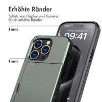 imoshion Backcover mit Kartenfach Apple iPhone 15 Pro - Dunkelgrün
