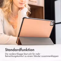 imoshion Trifold Klapphülle Apple iPad 11 (2025) 11 Zoll / iPad 10 (2022) 10.9 Zoll - Rosé gold