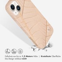 Selencia Aurora Fashion Back Case für das iPhone 14 - ﻿Strapazierfähige Hülle - 100 % recycelt - Earth Leaf Beige