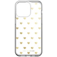 iDeal of Sweden Mirror Case Apple iPhone 15 Pro Max - Golden Hearts