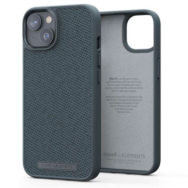 Njorð Collections Fabric Case für das iPhone 14 - Dark Grey