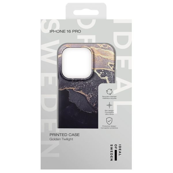 iDeal of Sweden Fashion Back Case Apple iPhone 16 Pro - Golden Twilight Marble