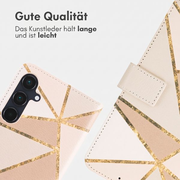 imoshion Design Klapphülle Samsung Galaxy A55 - Beige Graphic