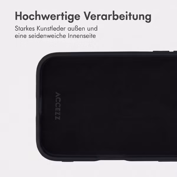 Accezz Backcover mit MagSafe Apple iPhone 15 - Schwarz