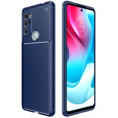 imoshion Carbon-Hülle für das Motorola Moto G60s - Blau