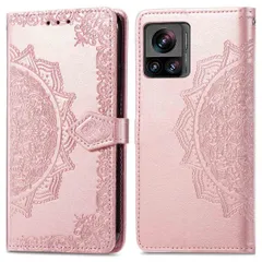 imoshion Mandala Klapphülle für das Motorola Edge 30 Ultra - Rose Gold