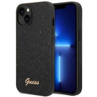 Guess Glitter Flakes Back Cover Apple iPhone 14 - Schwarz