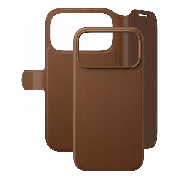 CARE by PanzerGlass Tango 2 in 1 Wallet Case MagSafe Apple iPhone 18 Pro Max / 17 Pro Max - Braun