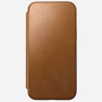 Nomad Modern Leather Folio Klapphülle Apple iPhone 15 Pro Max - English Tan