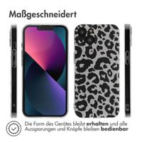 imoshion Design Hülle für das iPhone 13 - Leopard Transparent