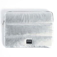 Wouf Quilted Laptop Hülle 13-14 Zoll - Laptop Sleeve - Silver Glossy