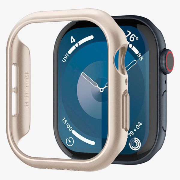 Spigen Thin Fit™ Case für die Apple Watch Series 10 / 11 - 42 mm - Starlight