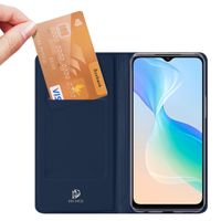 Dux Ducis Slim TPU Klapphülle für das Vivo Y21/Y21s/Y21G/Y33s - Dunkelblau