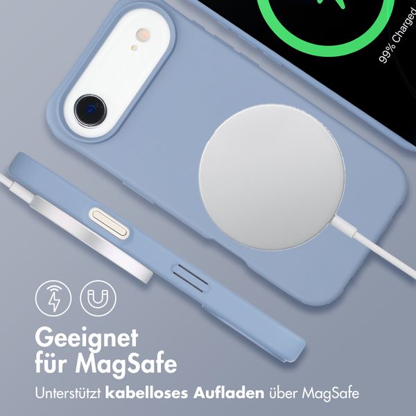 imoshion Color Backcover mit abnehmbarem Handykette und MagSafe Apple iPhone Air - Ash Blue
