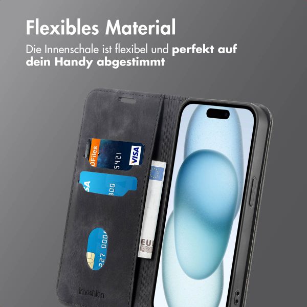 imoshion Slim Klapphülle Apple iPhone 15 - Schwarz