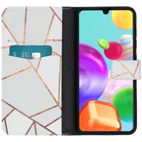 imoshion Design TPU Klapphülle Samsung Galaxy A41 - White Graphic