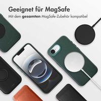 Accezz MagSafe Leather Backcover Apple iPhone 16e - Cedar Green