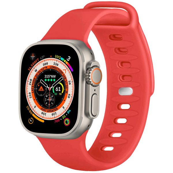 imoshion Silikonband für das Apple Watch Series 1-10 / SE / Ultra (2) - 42/44/45/46/49 mm - Rot