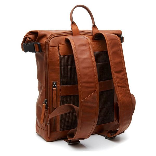 The Chesterfield Brand Mazara Laptop Rucksack 13 Zoll - Echtes Leder - Cognac