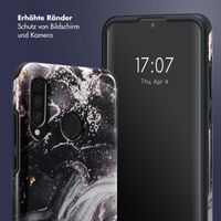 Selencia Vivid Tough Back Cover für das Huawei P30 Lite - Chic Marble Black