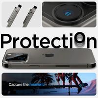 Spigen GLAStR Kameraprotektor aus Glas 2er-Pack für das Apple iPhone 14 Pro / 14 Pro Max - Schwarz
