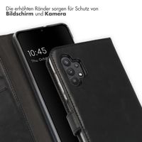 Selencia Echtleder Klapphülle Samsung Galaxy A32 (5G) - Schwarz