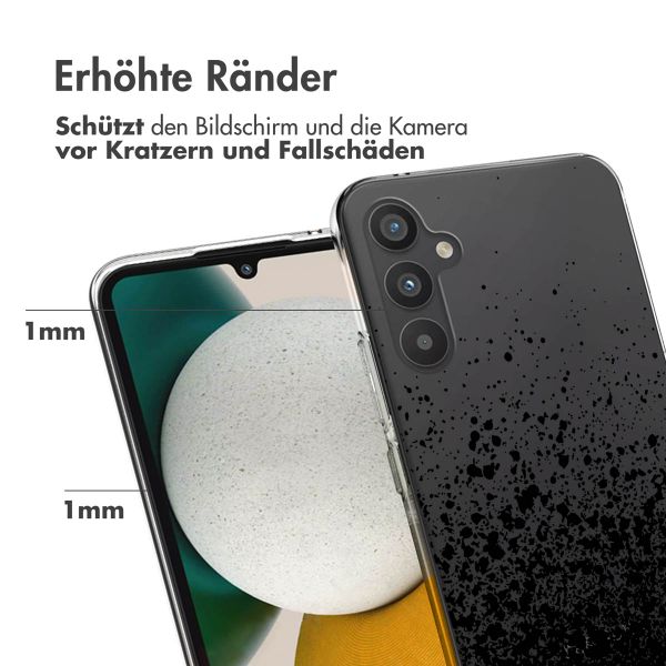 imoshion Design Hülle für das Samsung Galaxy A34 (5G) - Spritzer - Schwarz