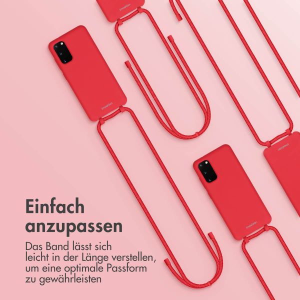 imoshion Color Backcover mit abtrennbarem Band Samsung Galaxy S20 - Rot