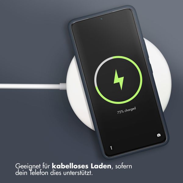 Accezz Liquid Silikoncase Samsung Galaxy A53 - Dunkelblau