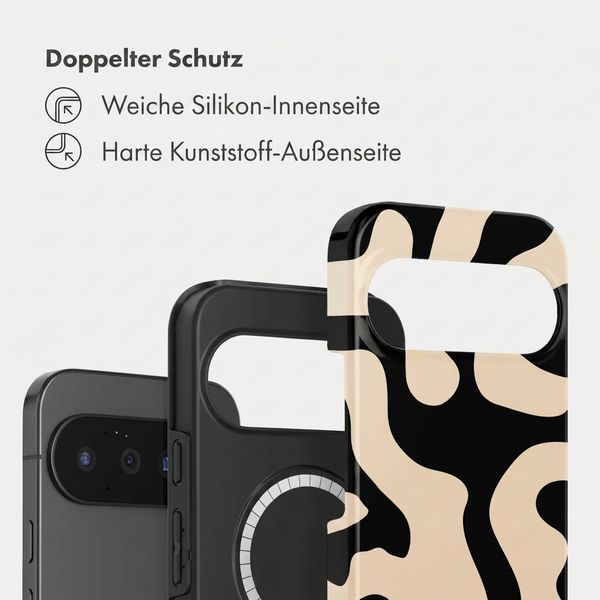 Selencia Vivid Rückabdeckung mit MagSafe Google Pixel 11 - Art Wave Black
