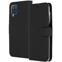 Accezz Wallet TPU Klapphülle Samsung Galaxy A12 - Schwarz