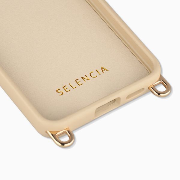 Selencia Rivièra Backcover mit MagSafe mit abnehmbaren Haken Samsung Galaxy A57 (5G) - Milky Latte