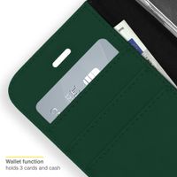 Accezz Wallet TPU Klapphülle Apple iPhone 12 (Pro) - Grün