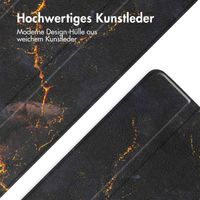 imoshion Design Trifold Klapphülle für das iPad Air 13 Zoll (2025) M3 / (2024) M2 - Black Marble