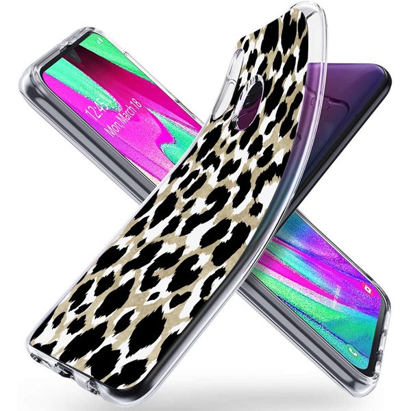 imoshion Design Hülle für das Samsung Galaxy A40 - Leopard / Schwarz