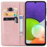 imoshion Mandala Klapphülle für das Samsung Galaxy M22 / A22 (4G) - Rose Gold