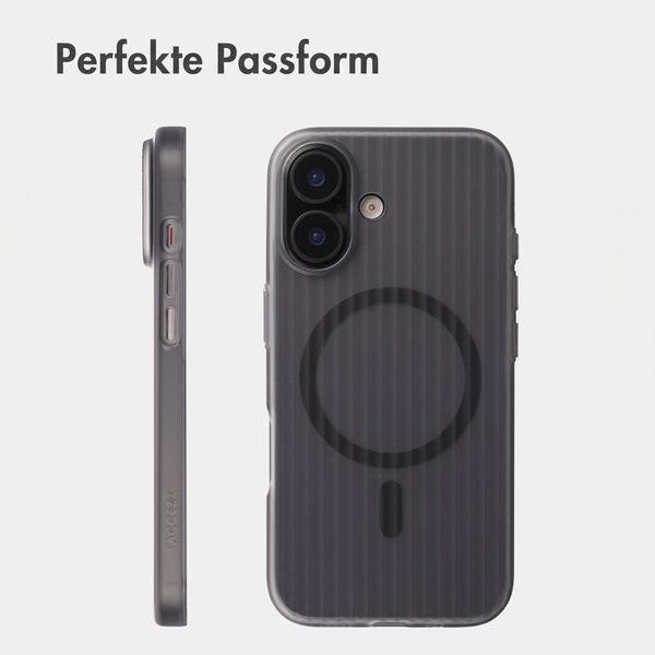 Accezz Lite Backcover mit MagSafe | Fluted | Apple iPhone 17 - Matte Black