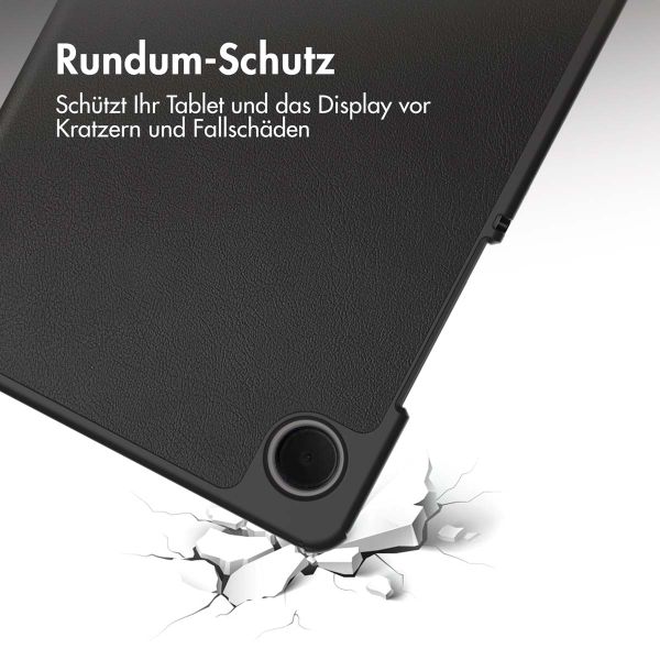 imoshion Trifold Klapphülle für das Samsung Galaxy Tab A9 8.7 Zoll - Schwarz